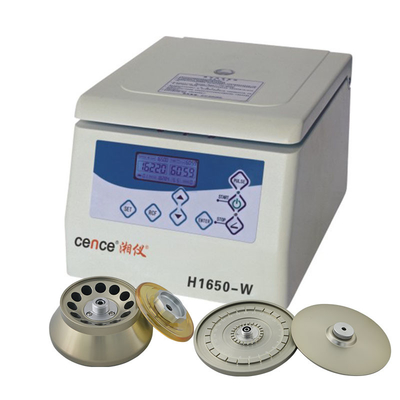 Benchtop centrifugeert h1650-w voor Buizen en 12 platen 24 van 0.5ml 1.5ml 5ml platen Capillaire Rotor