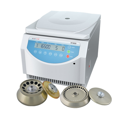 Het laboratorium centrifugeert H1650-Tafelblad centrifugeert Max Speed 16500rpm voor PCR Strook1.5ml 2ml 5ml 10ml 30ml 50ml Buizen
