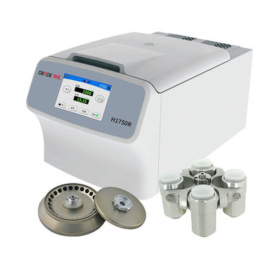 Tafelmodel Hogesnelheidscentrifuge H1750R met 18500rpm Max. Snelheid 29302xg Max. RCF en 4x100ml Zwenkrotor