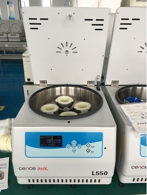 L550 centrifugeert met lage snelheid 5500 tpm met hoekrotor 12x15ml zwenkrotor 4x500ml