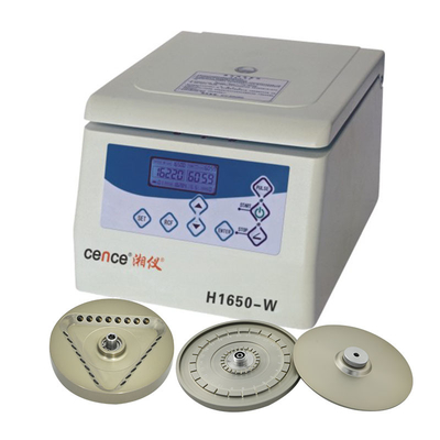 De Snelle Rotatie met geringe geluidssterkte centrifugeert Hoge snelheid centrifugeert h1650-w 12x5ml voor Laboratorium