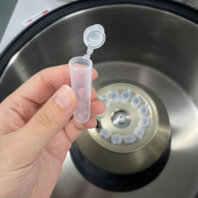 High Speed Blood Collection Tube 5 ml PP Proefbuis met ronde bodem en dop Max RCF 50000xg