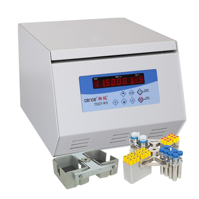 TDZ5-WS Tafelcentrifuge met lage snelheid 5000 tpm 4390xg 4x250 ml