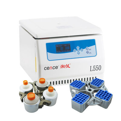 L550 Low Speed Centrifuge met 5310xg Kracht 4x500ml Capaciteit en laag geluid voor laboratoriumgebruik