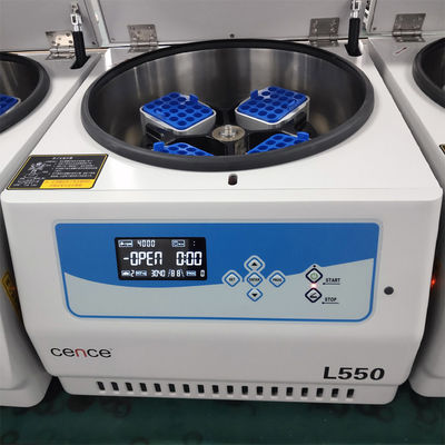 L550 Low Speed Centrifuge met 5310xg Kracht 4x500ml Capaciteit en laag geluid voor laboratoriumgebruik