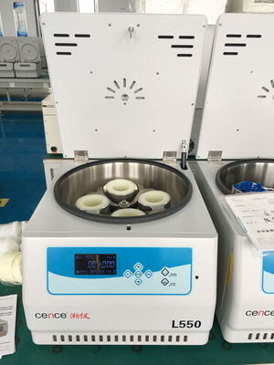 L550 Cence Laboratorium Centrifuge Machine 5310xg Max RCF 4x500ml Capaciteit Laag Geluid <65dB(A) Tafelmodel Lage Snelheid Centrifuge