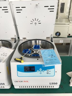 L550 Cence Laboratorium Centrifuge Machine 5310xg Max RCF 4x500ml Capaciteit Laag Geluid <65dB(A) Tafelmodel Lage Snelheid Centrifuge