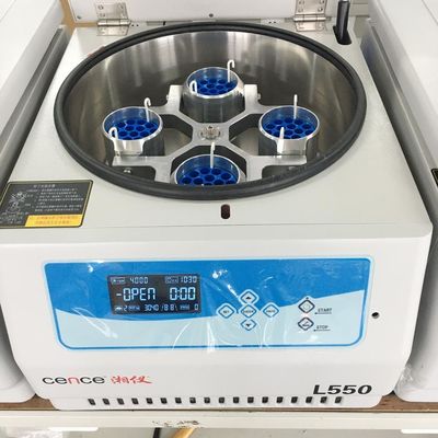 L550 Cence Laboratorium Centrifuge Machine 5310xg Max RCF 4x500ml Capaciteit Laag Geluid <65dB(A) Tafelmodel Lage Snelheid Centrifuge