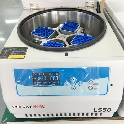 L550 Cence Laboratorium Centrifuge Machine 5310xg Max RCF 4x500ml Capaciteit Laag Geluid <65dB(A) Tafelmodel Lage Snelheid Centrifuge