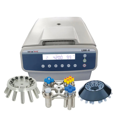 Laboratoriale horizontale bloedcentrifuge-machine met schommelende emmerrotor