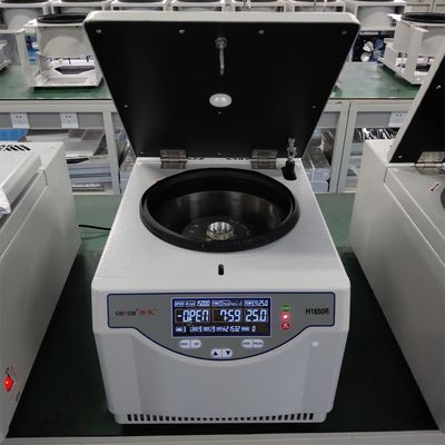 H1650R Model Bench Hoge Snelheid Gekoelde Centrifuge met 16500rpm Max. Snelheid en 21532xg Max. RCF