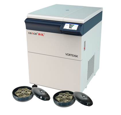 6000r/min gekoeld met lage snelheid centrifugeert met 6*1000ml-schommelingsrotor